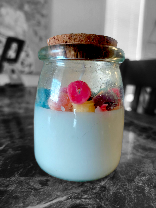 milk jug candle